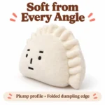 Straight Face Dumpling Plush Pillow — additional angle concept.