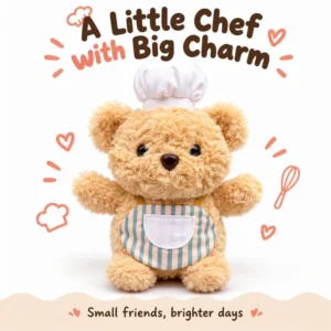 Striped Apron Chef Bear Plush