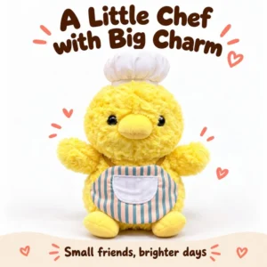 Striped Apron Chef Duck Plush