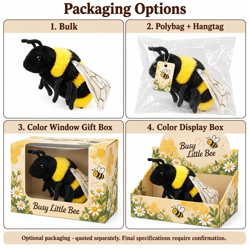 Striped Bumblebee Plush — packaging concept