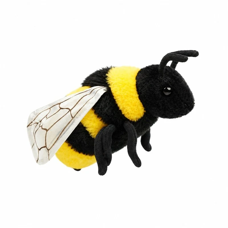 Striped Bumblebee Plush — side view concept