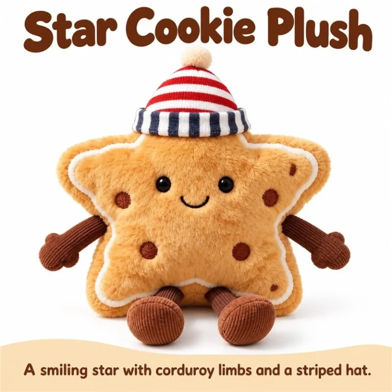 Striped Hat Star Cookie Plush