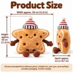 Striped Hat Star Cookie Plush — proposed size reference; dimensions require sample confirmation.