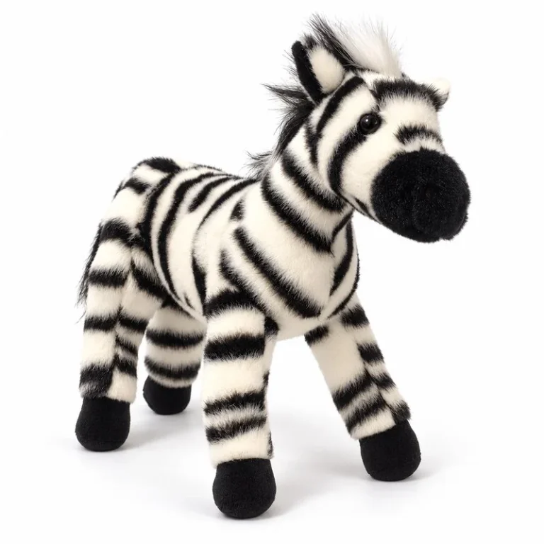 Standing Striped Zebra Plush
