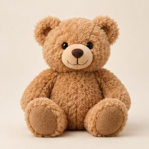 Concept brown teddy bear for a stuffed animal collection