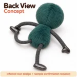 Teal Long Limb Alien Plush — reverse construction concept.