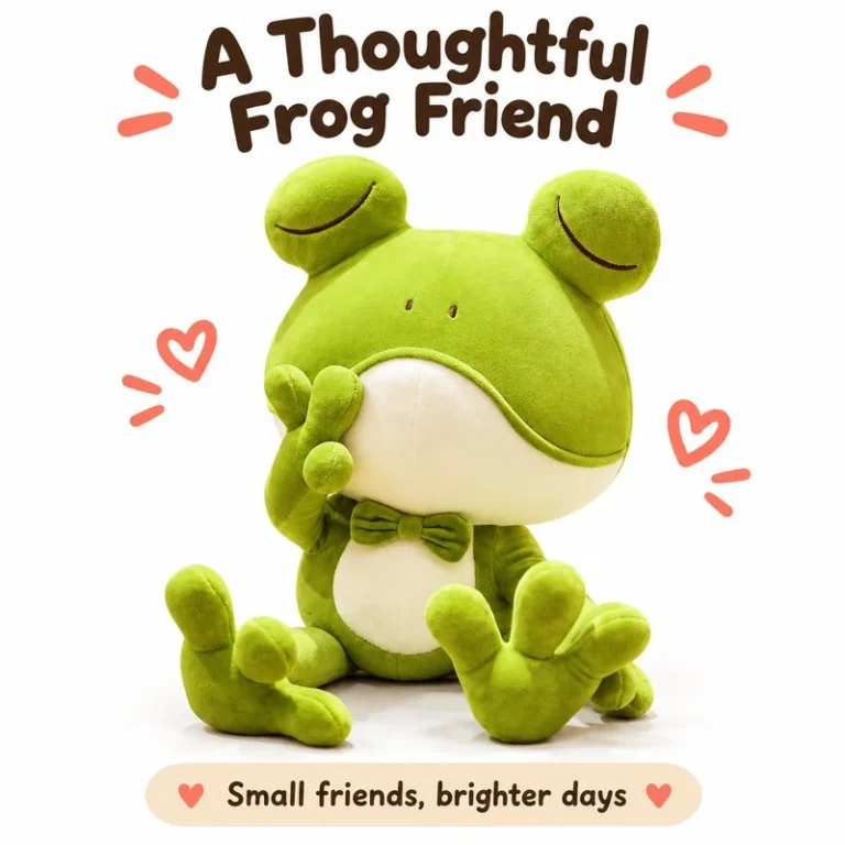 Thoughtful Bow Tie Frog Plush