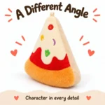 Triangular Pizza Slice Plush Charm — additional angle concept.