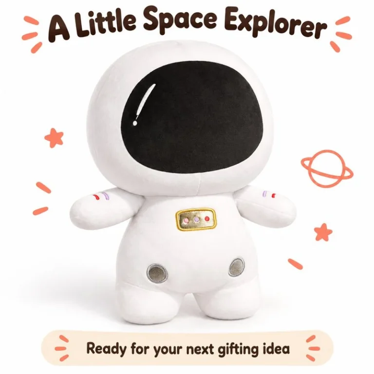 White Astronaut Plush Toy