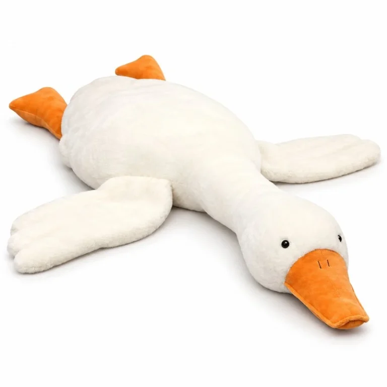White Goose Plush Floor Pillow