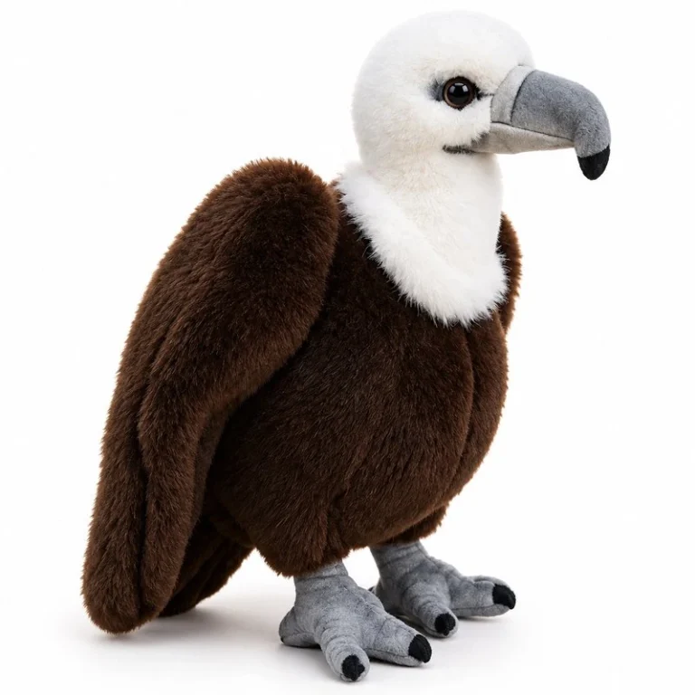 White Ruff Short Neck Vulture Plush