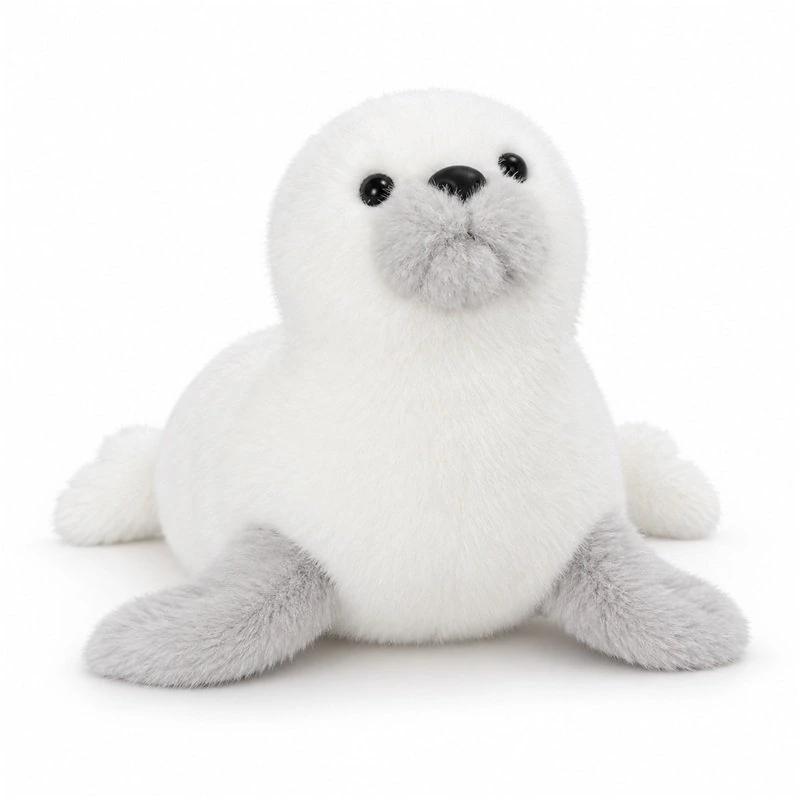 White Seal Style Plush; AI concept reference, final sample and specifications to be confirmed.