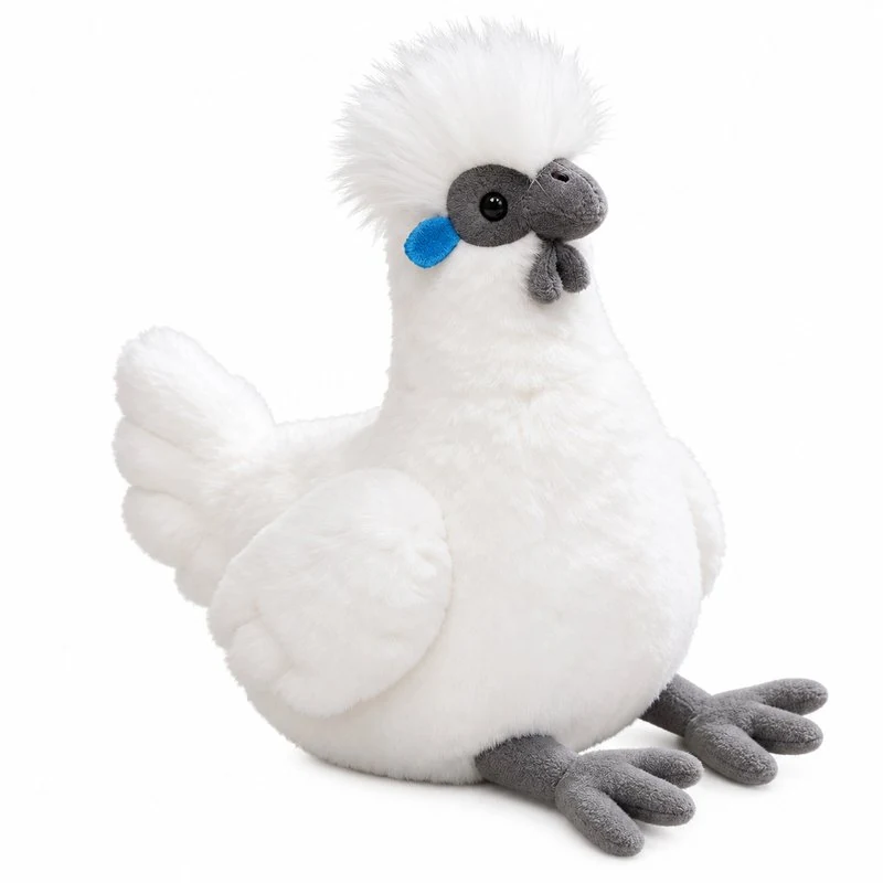 White Silkie Chicken Plush — plush design concept