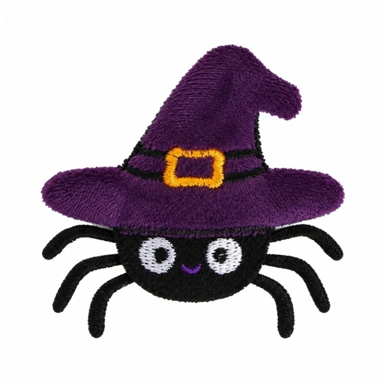Witch Hat Spider Textile Applique