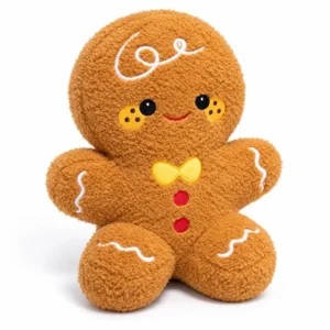 Yellow Bow Gingerbread Man Plush