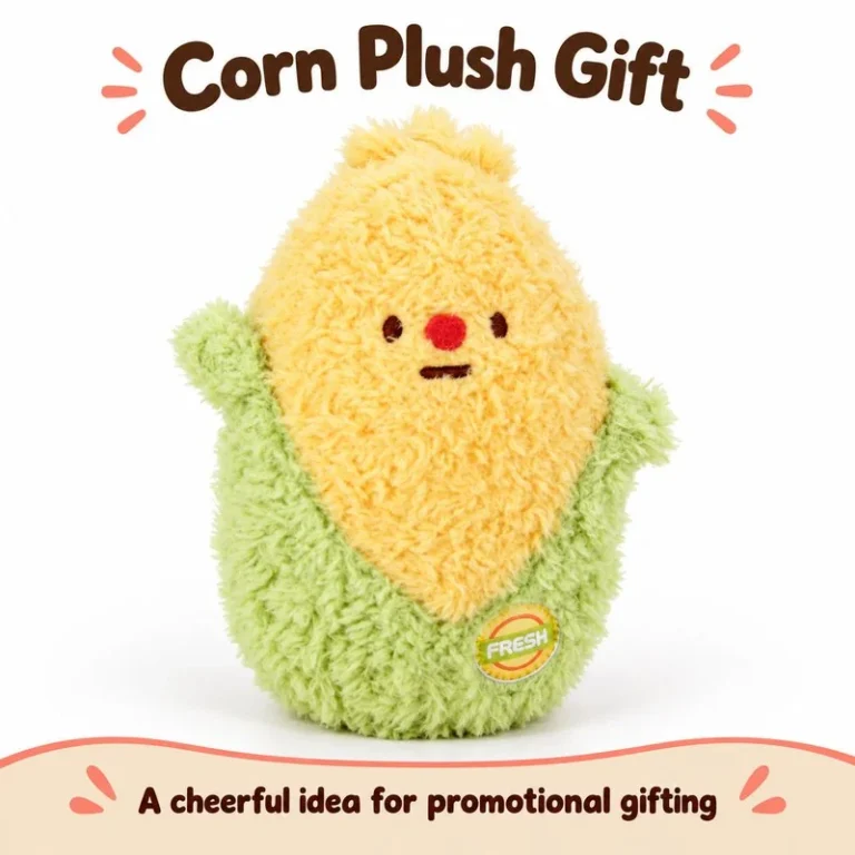 Yellow Corn With Green Husk Plush