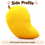 Yellow Mango Plush Pillow — additional angle concept.