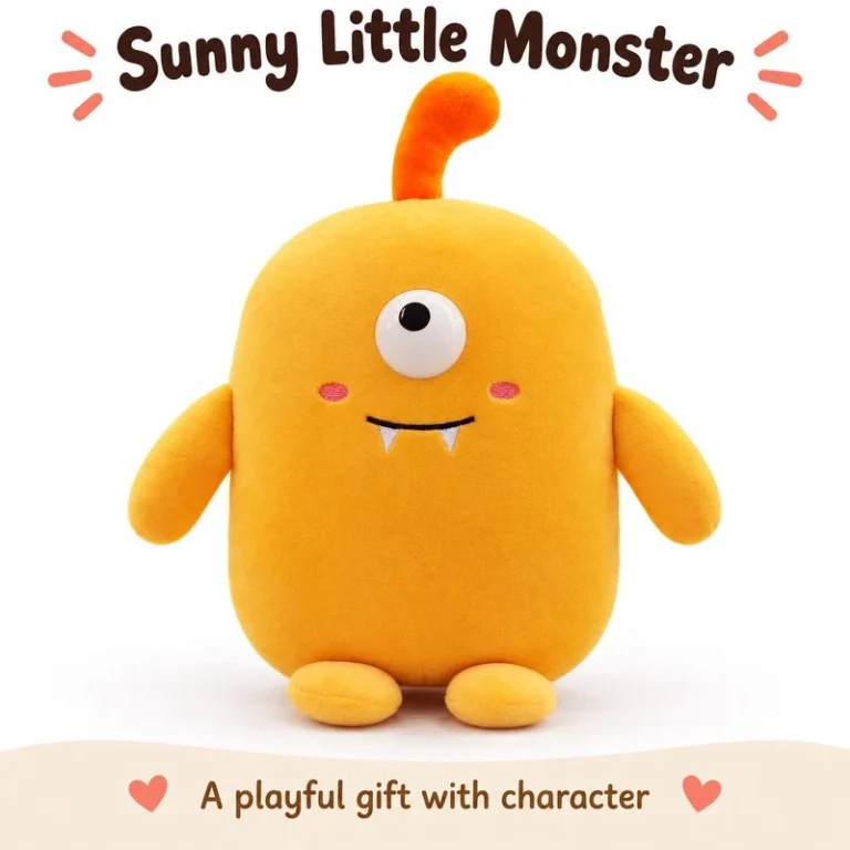 Tall Yellow One Eyed Monster Plush
