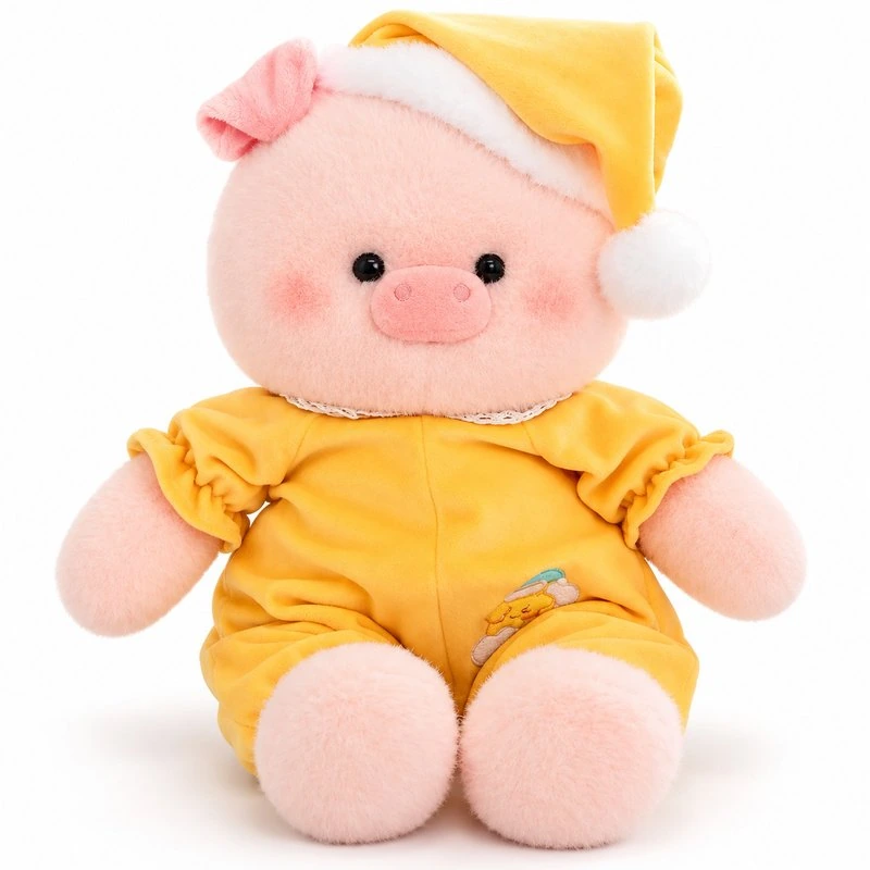 Yellow Pajama Pig Plush Toy
